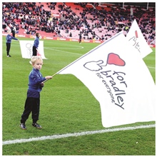 hand waving flags
